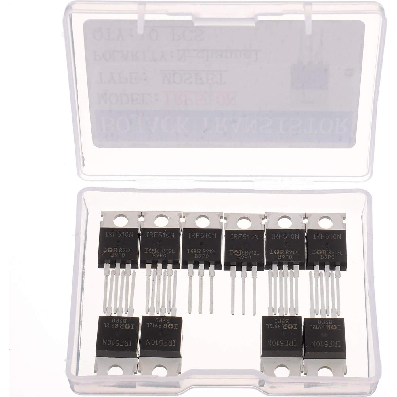 Transistor MOSFET BOJACK IRF510N 5.6A 100V N-Canal Paquete 10