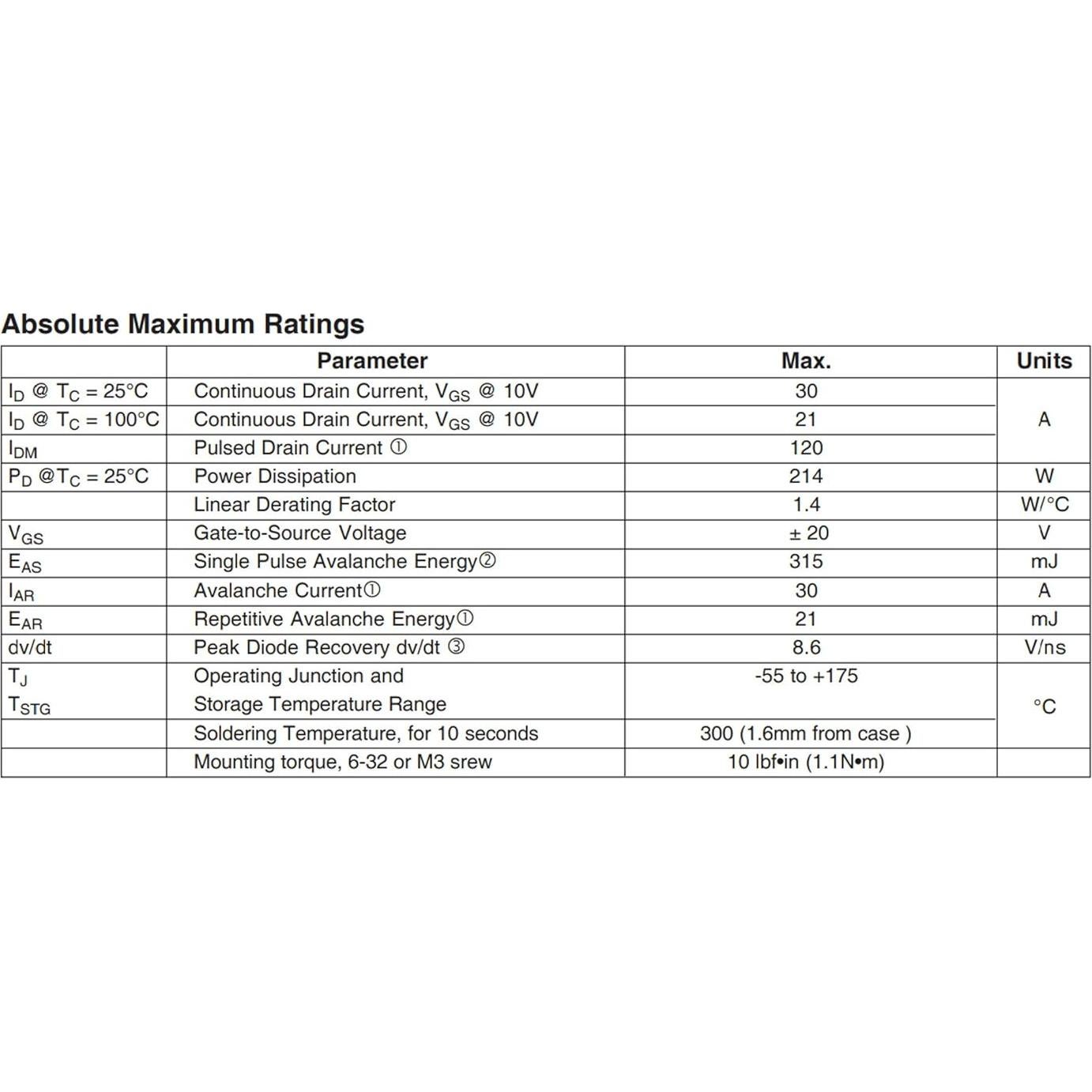 5 Transistores MOSFET IRFP250N Bridgold 30A 200V TO-247AC