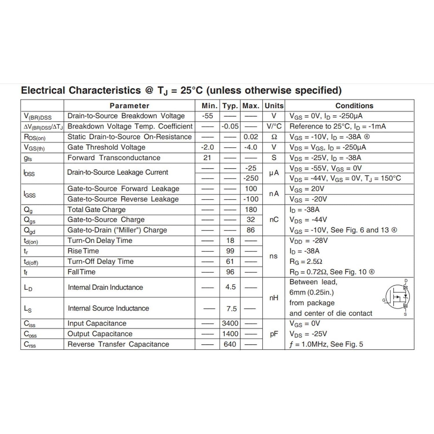 10 Transistores Mosfet IRF4905 P Canal 74A 55V TO-220