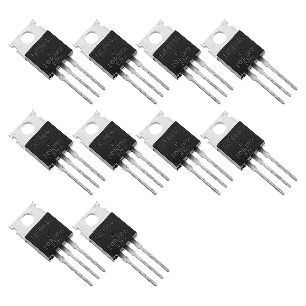 10 Transistores MOSFET P-Channel IRF9640 11A 200V TO-220AB