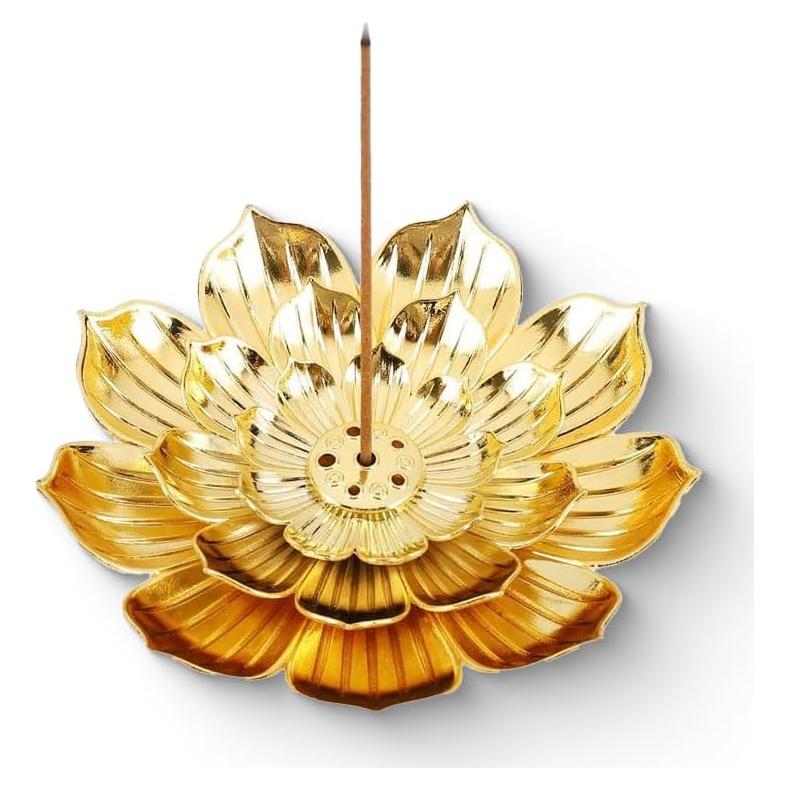 Soporte para Varitas de Incienso ZZC 001 Dorado con Recogedor