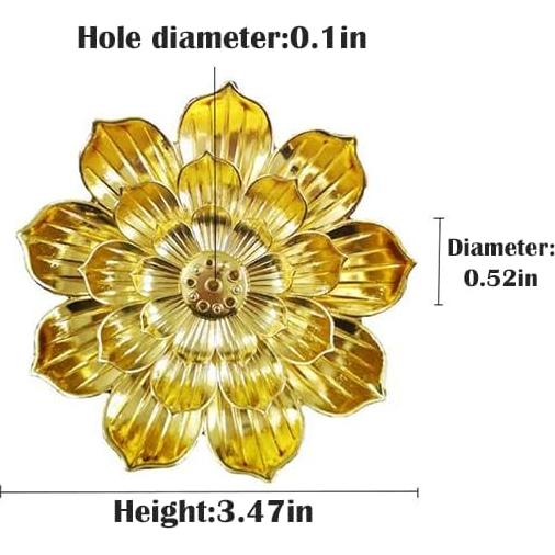Soporte para Varitas de Incienso ZZC 001 Dorado con Recogedor