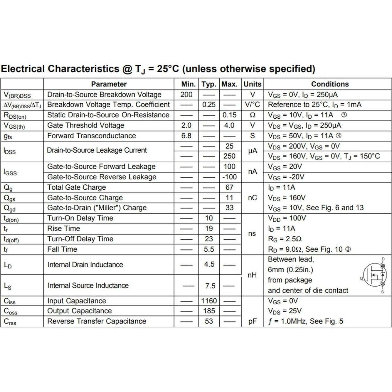 10 MOSFET IRF640N Bridgold 18A 200V TO-220 Alta Eficiencia