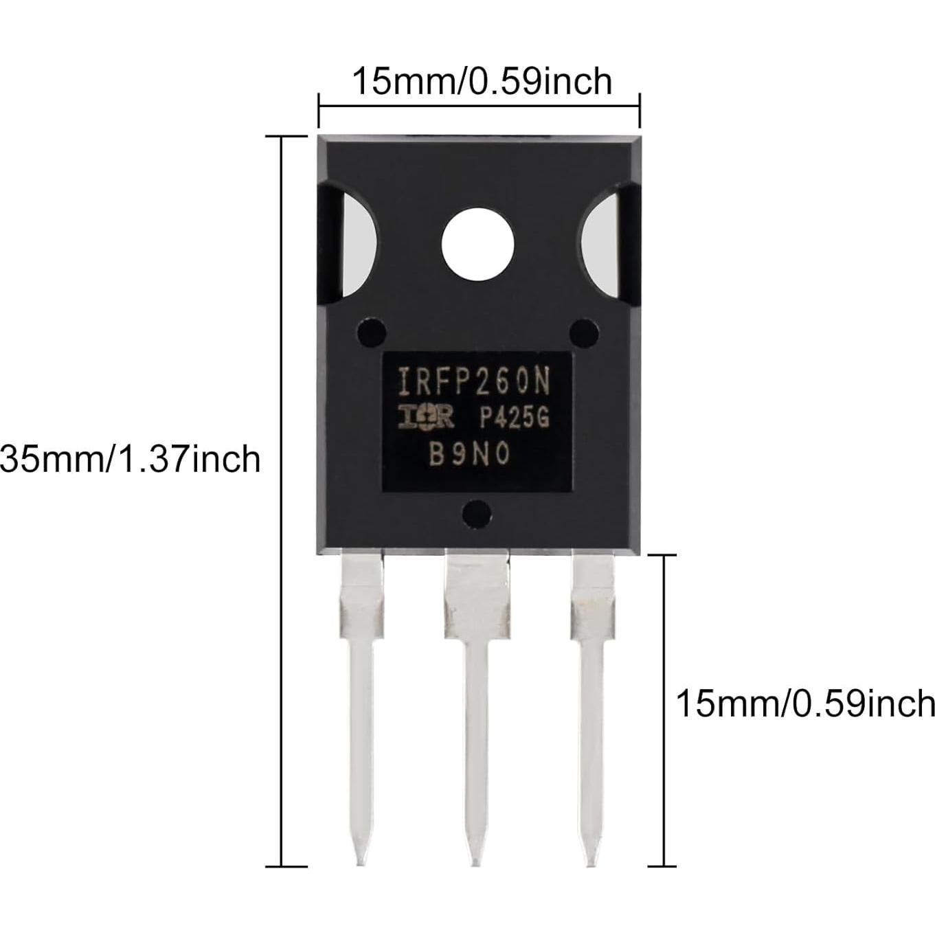 10 Transistores MOSFET IRFP260N N-Canal 50A 200V TO-247AC