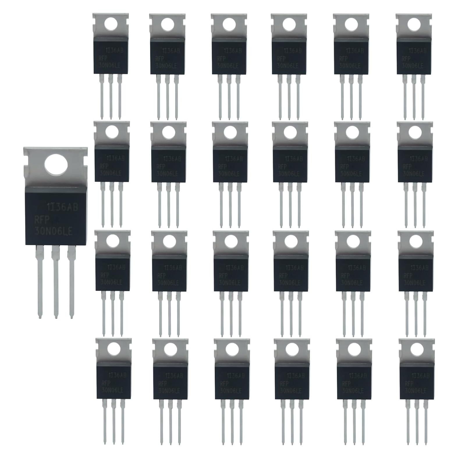 25 Piezas MOSFET N-Canal RFP30N06LE 30A 60V TO-220