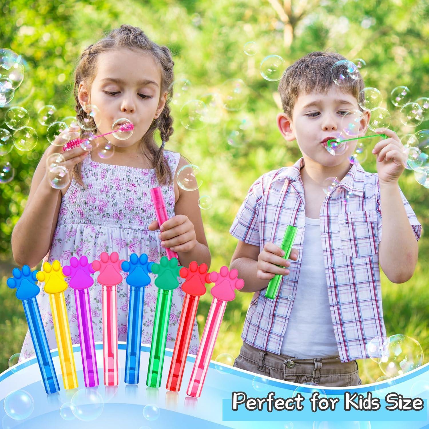 24 Varitas de Burbujas ONBKYGF con Huellas de Patas