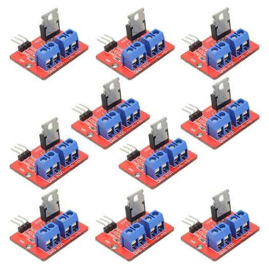 Módulo Controlador MOSFET IRF520 WMYCONGCONG 10 Pcs 24V 5A
