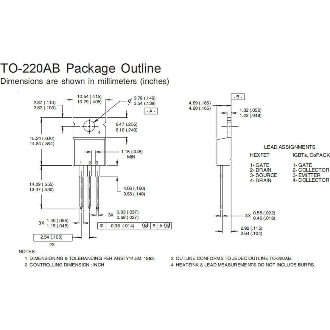 10 Transistores MOSFET IRFZ46N Bridgold 53A 55V TO-220