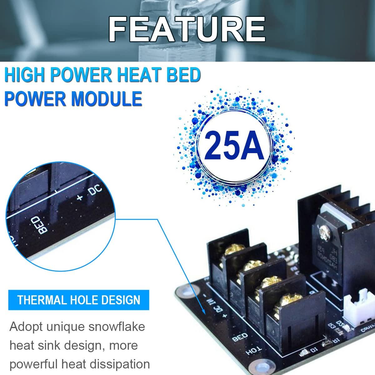 Módulo de Potencia de Cama Caliente DAOKAI 25A 2 Pcs