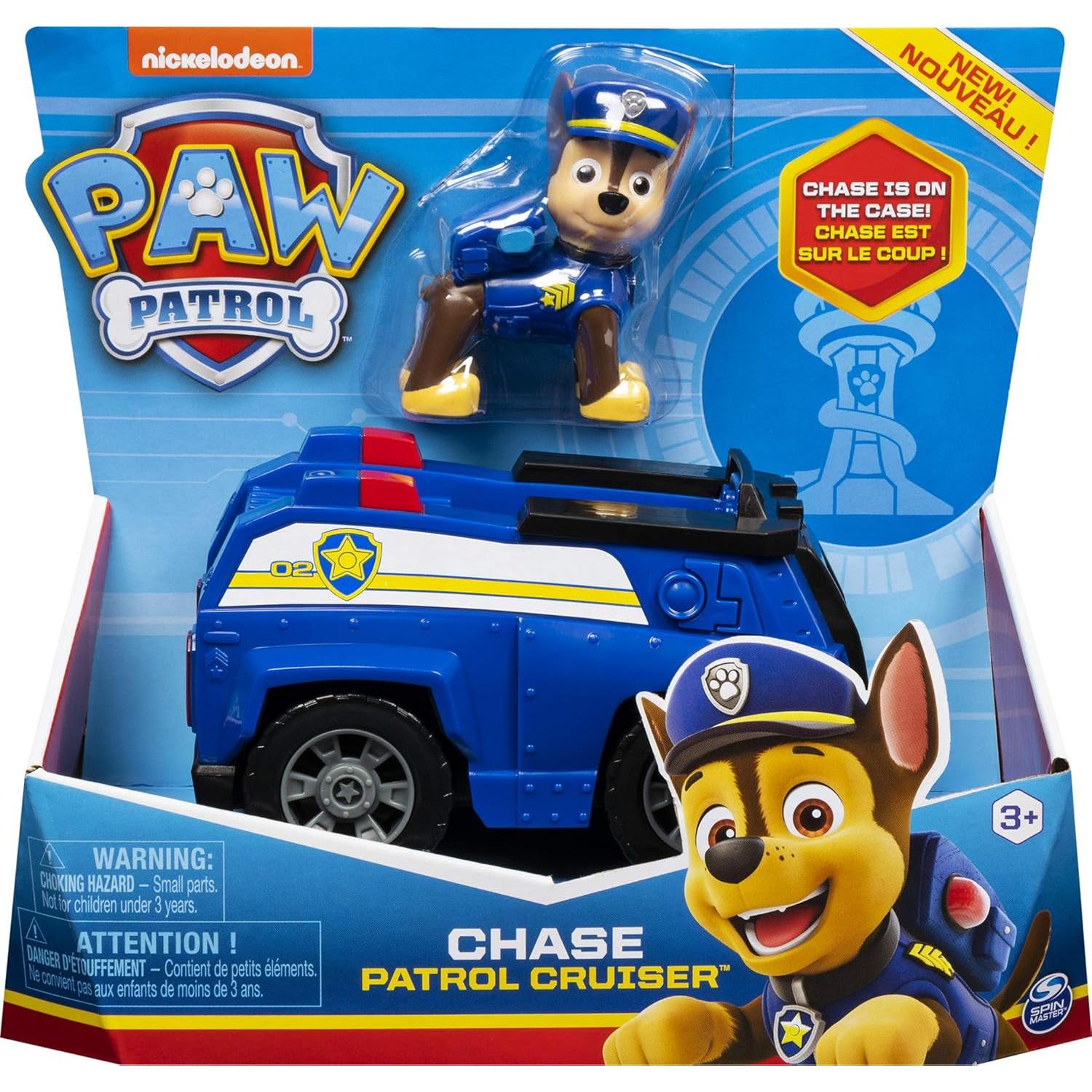 Vehículo Cruiser de Patrulla PAW Chase con Figura 3 años+