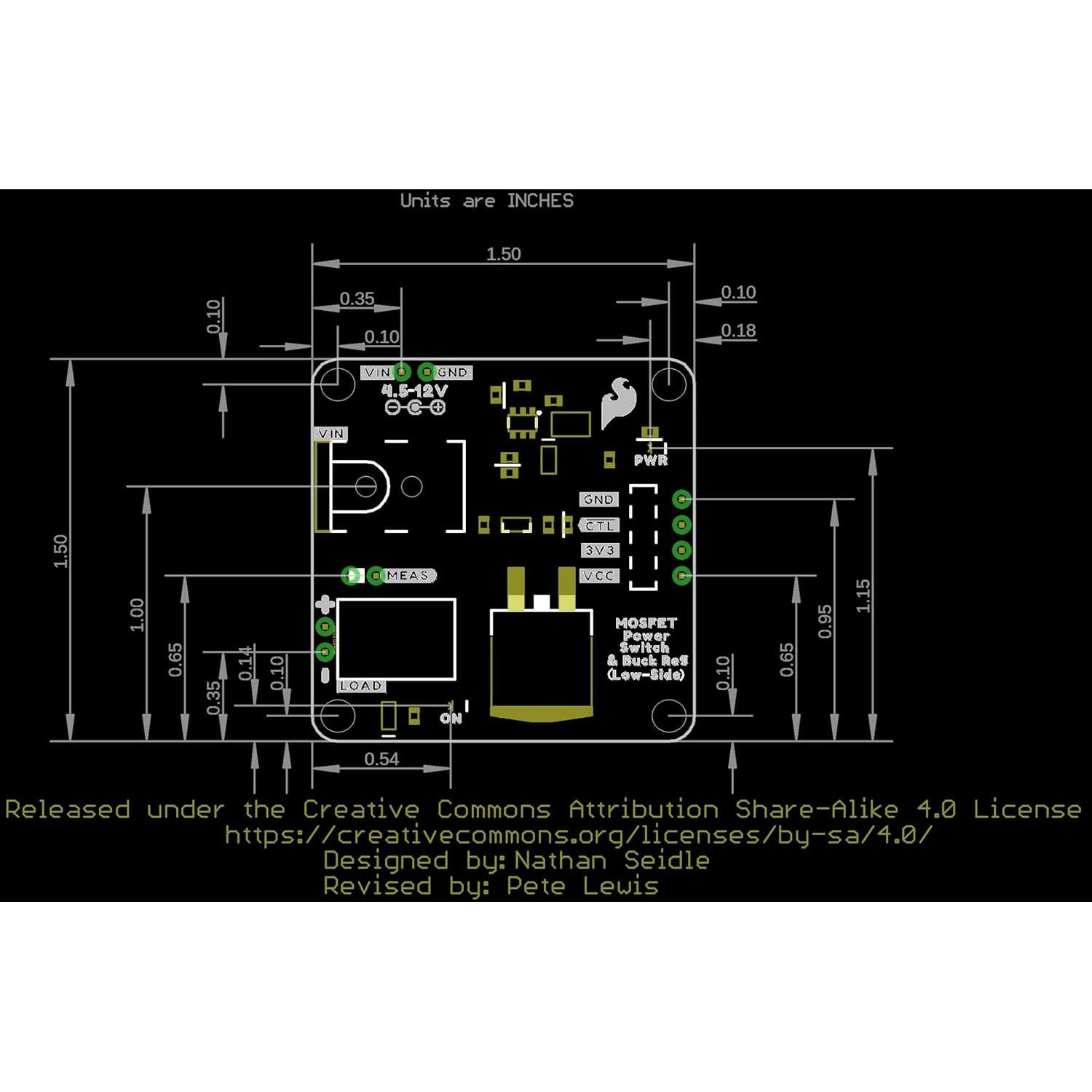 Interruptor de Potencia MOSFET y Regulador Buck SparkFun 3.3V