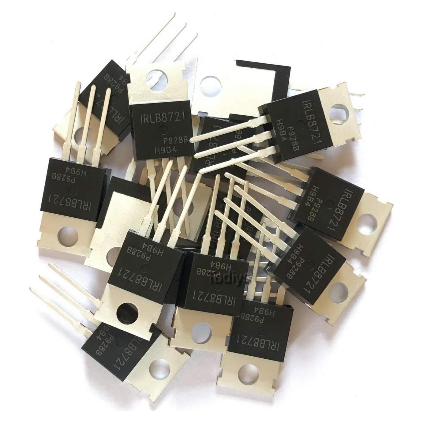 12 Transistores MOSFET N-Canal IRLB8721 TO-220 Todiys