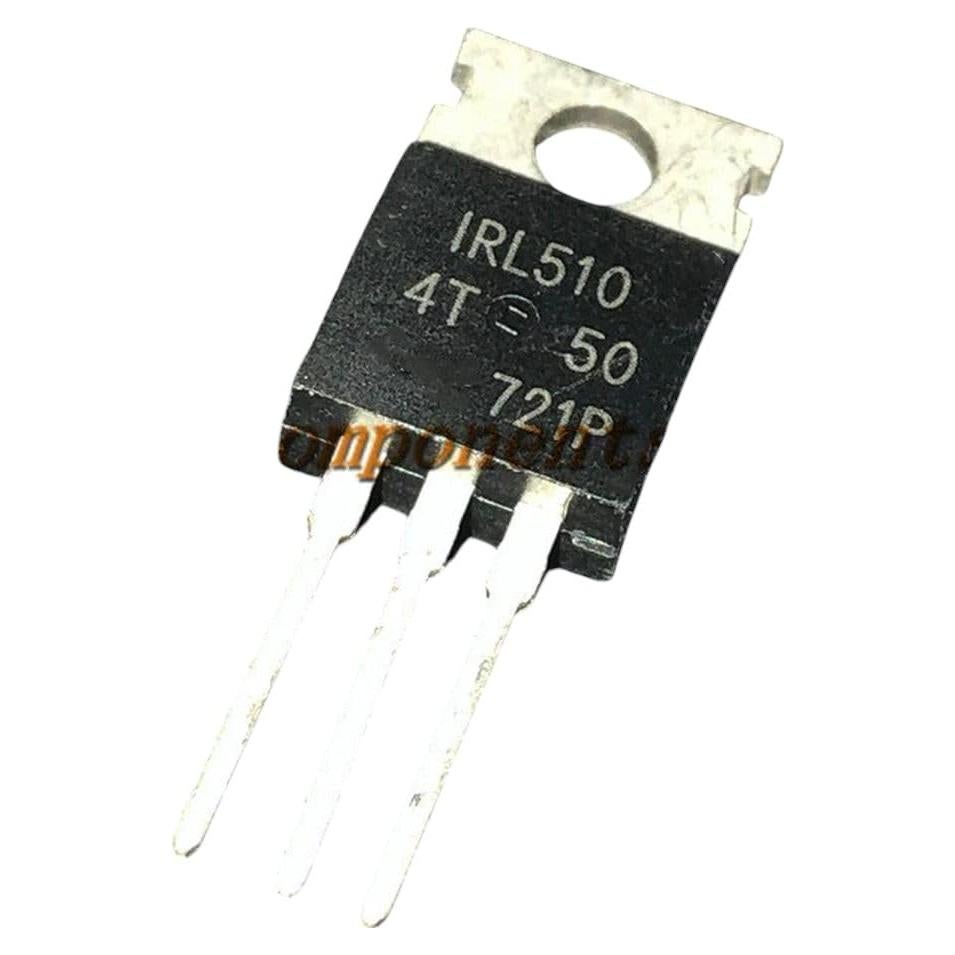 10 Transistores MOSFET N-CH IRL510 100V 5.6A TO-220AB