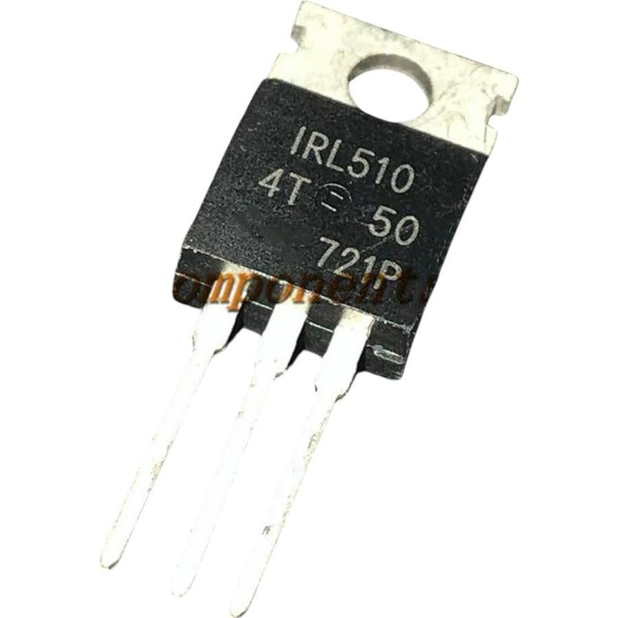 10 Transistores MOSFET N-CH IRL510 100V 5.6A TO-220AB