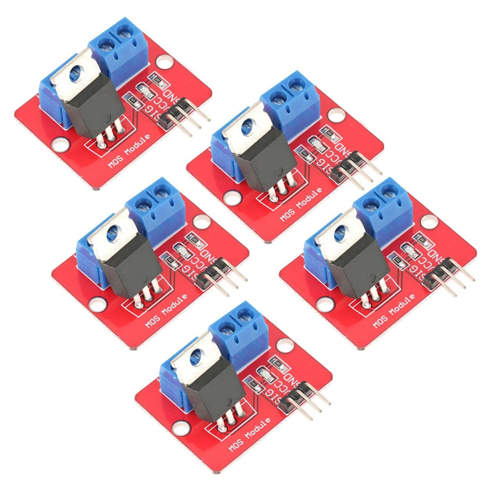 5 Módulos Controlador MOSFET PWM 0-24V 5A Walfront