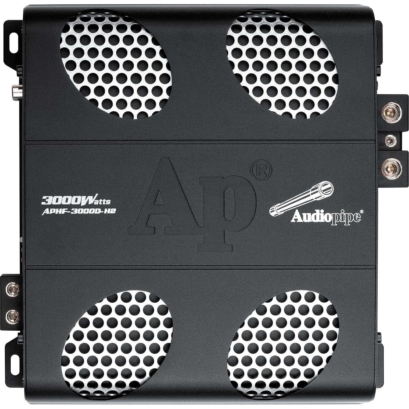 Amplificador Mosfet Clase D Audiopipe 3000W 1 Ohm Control Remoto