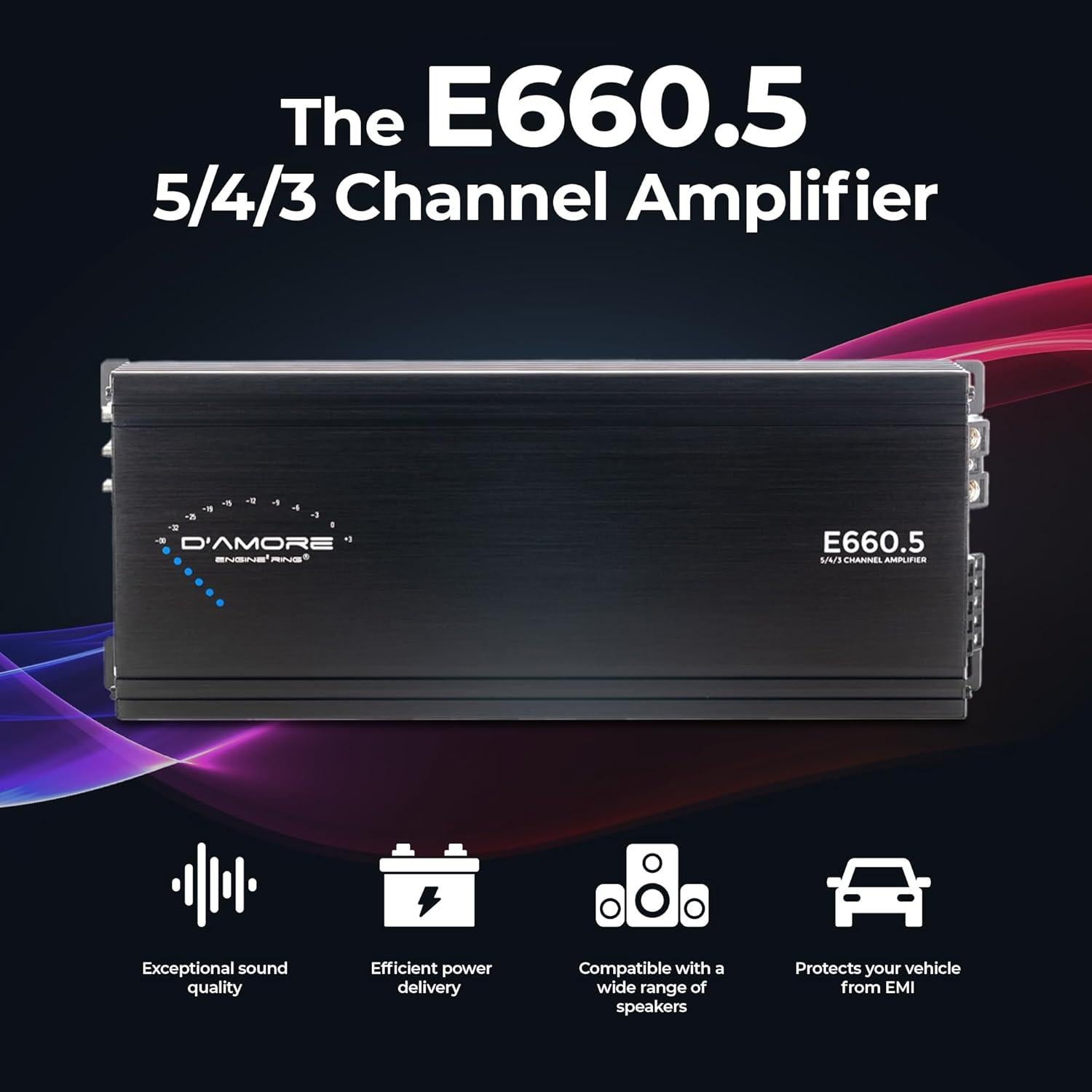 Amplificador de Audio D'Amore Engineering E660.5 5 Canales 660W