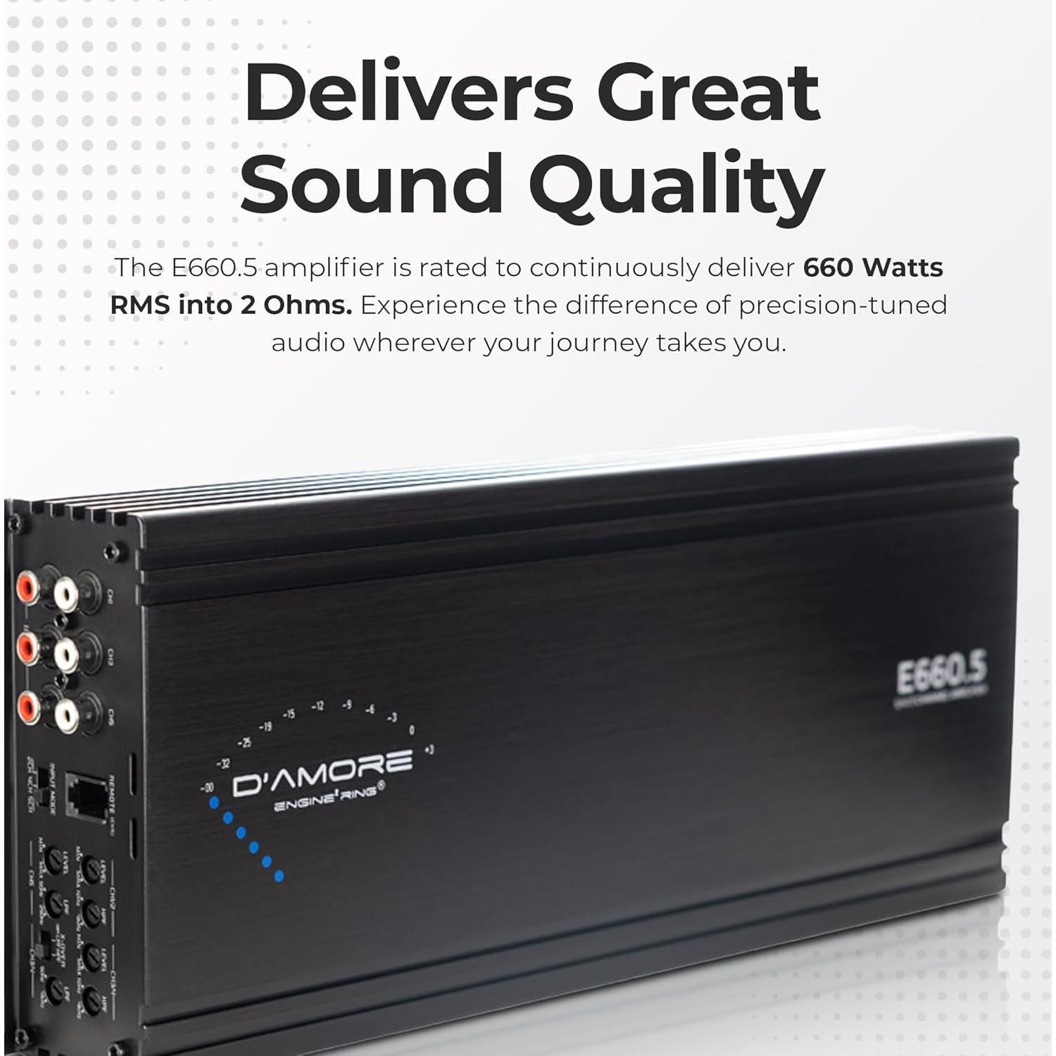 Amplificador de Audio D'Amore Engineering E660.5 5 Canales 660W