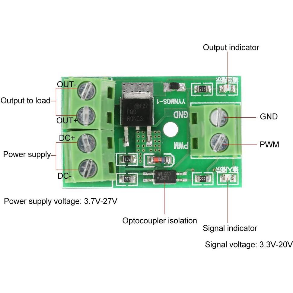 Controlador MOS FET Garosa YYNMOS-1 PWM 3-20V 10A