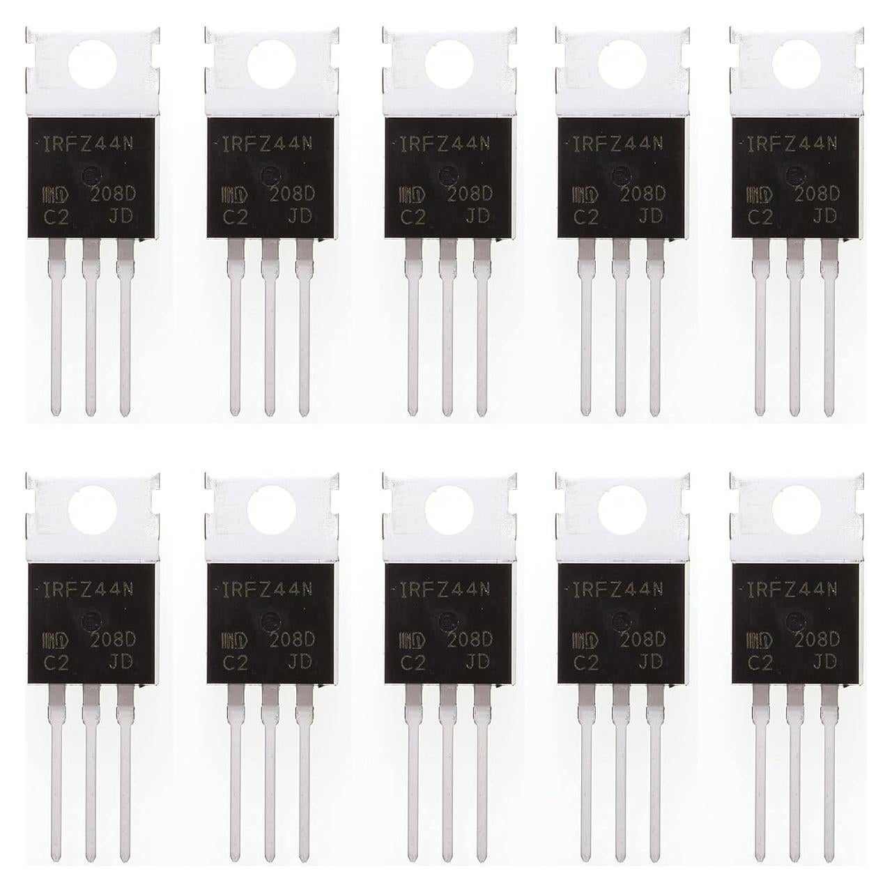 10 Piezas Transistor MOSFET N-Canal IRFZ44N 55V 49A