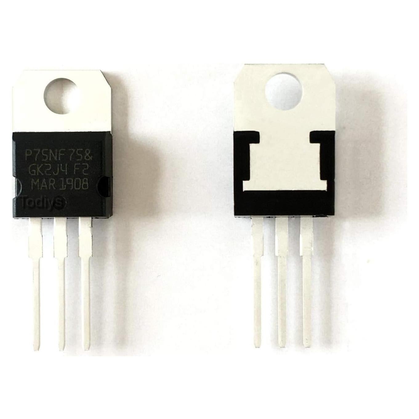15 Piezas Transistor Power MOSFET TO-220 N-Canal P75NF75