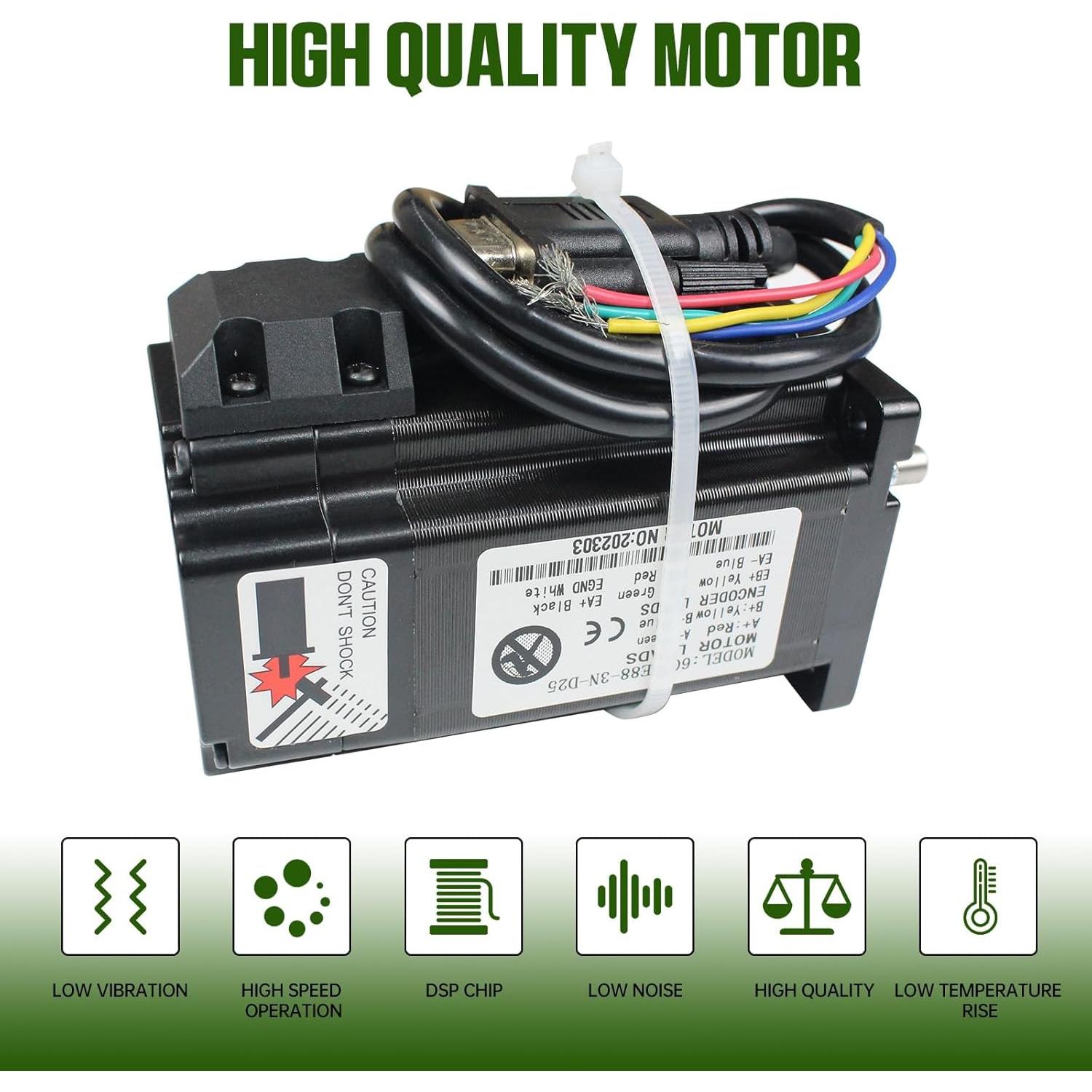 Motor Paso a Paso RATTMMOTOR Nema 24 3N.m 5A con Controlador