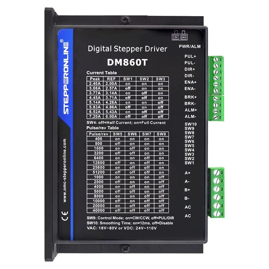 Controlador de Motor Paso a Paso Leadshine DM860T 2.4-7.2A