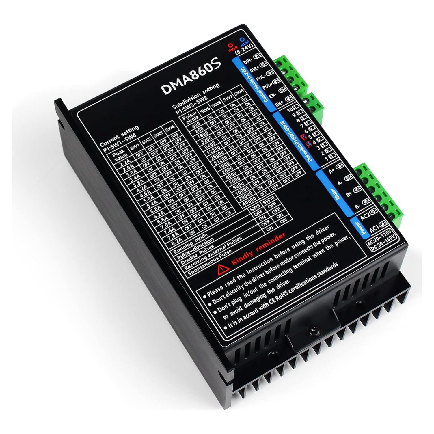 Controlador de Motor Paso a Paso RATTMMOTOR DMA860S 8.2A