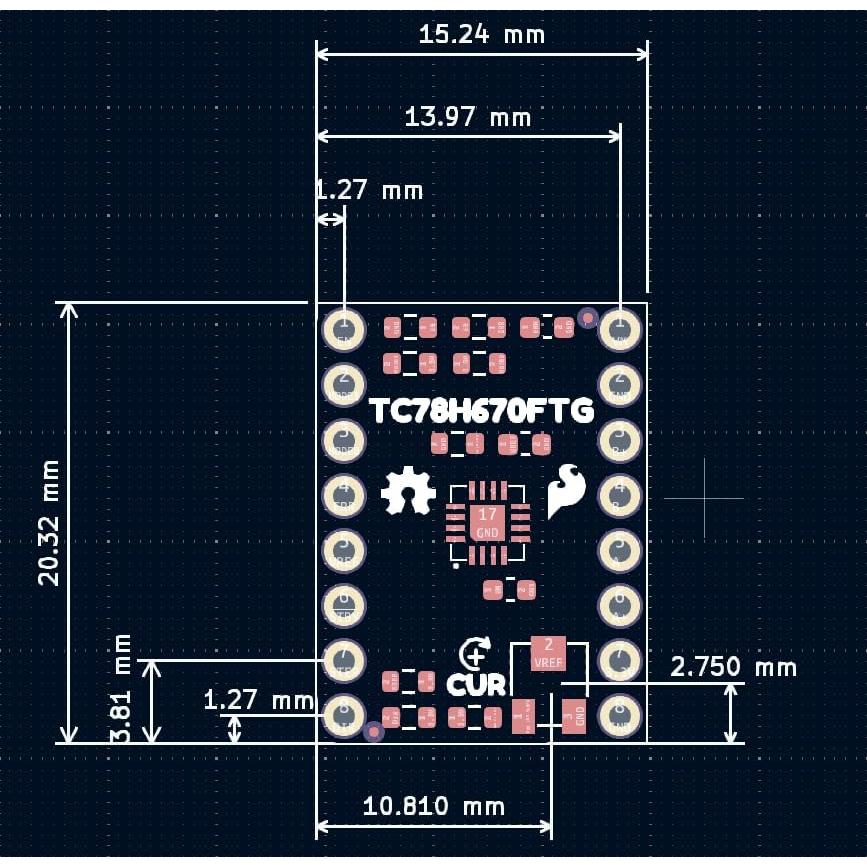 Controlador de Motor Paso a Paso Mini SparkFun TC78H670FTG 2A
