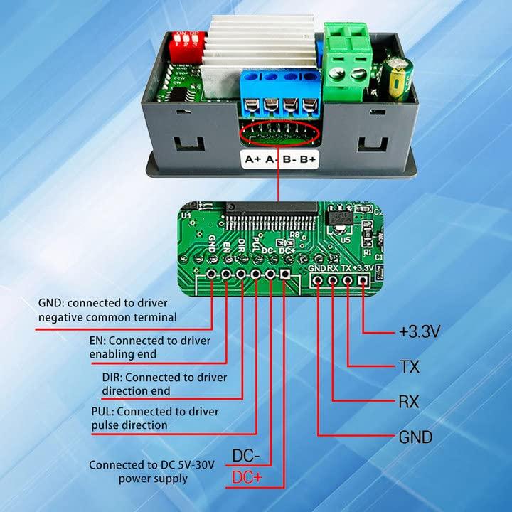 Controlador y Driver de Motor Paso a Paso ZK-SMC02 4A DC 5-30V