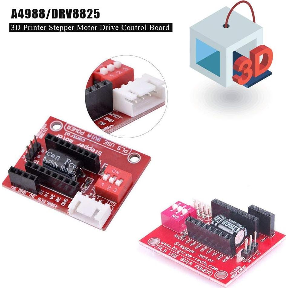 Controlador de Motor Paso a Paso Ximimark A4988 DRV8825 3Pcs