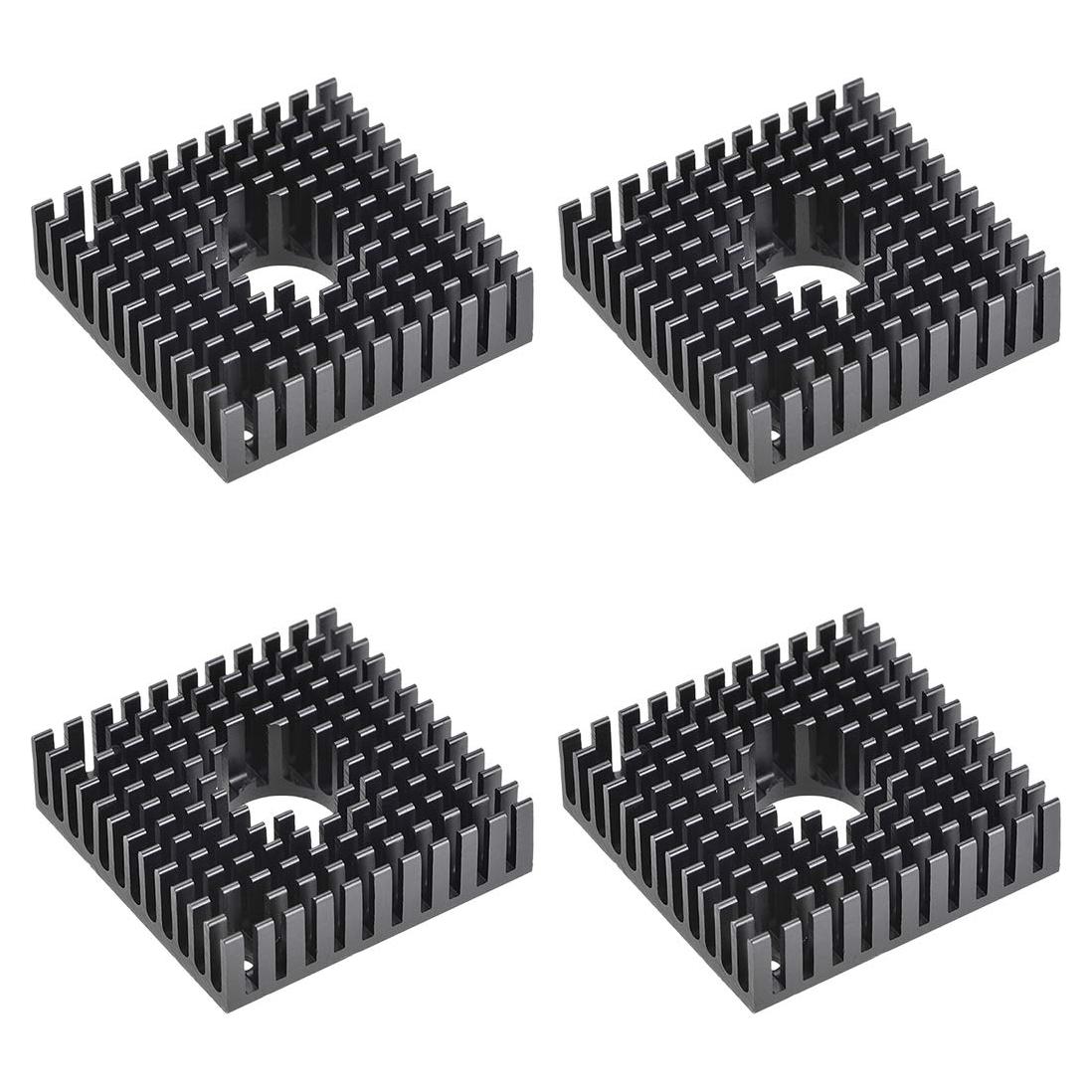 Disipador de Calor Uxcell 40x40x11mm para Motor Paso a Paso - 4 Pcs