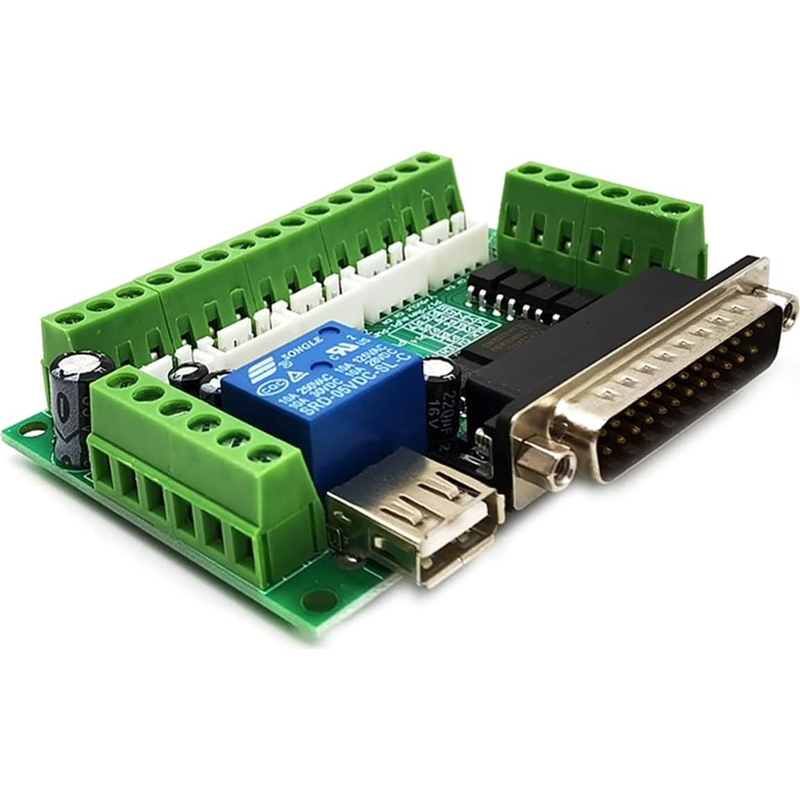 Adaptador CNC 5 Ejes KIRO&SEEU Mach3 USB DB25 80g