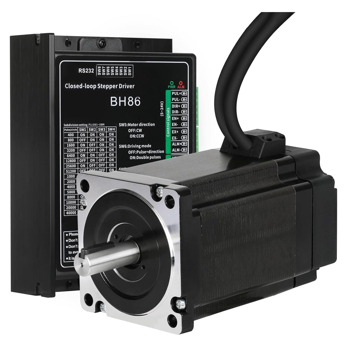 Kit Motor Paso a Paso Nema 34 10Nm con Controlador 116.5mm