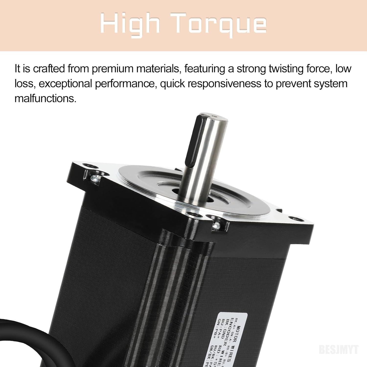 Kit Motor Paso a Paso Nema 34 10Nm con Controlador 116.5mm