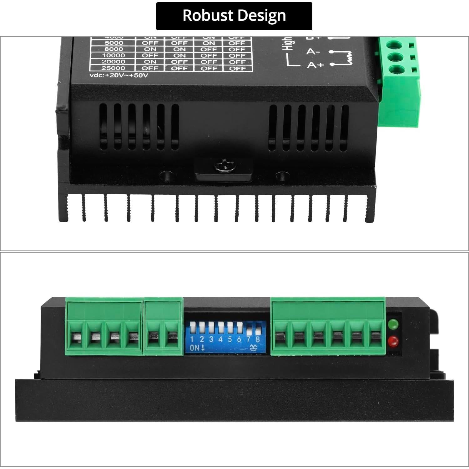 Controlador Digital de Motor Paso a Paso QWORK 20-50V 5.6A