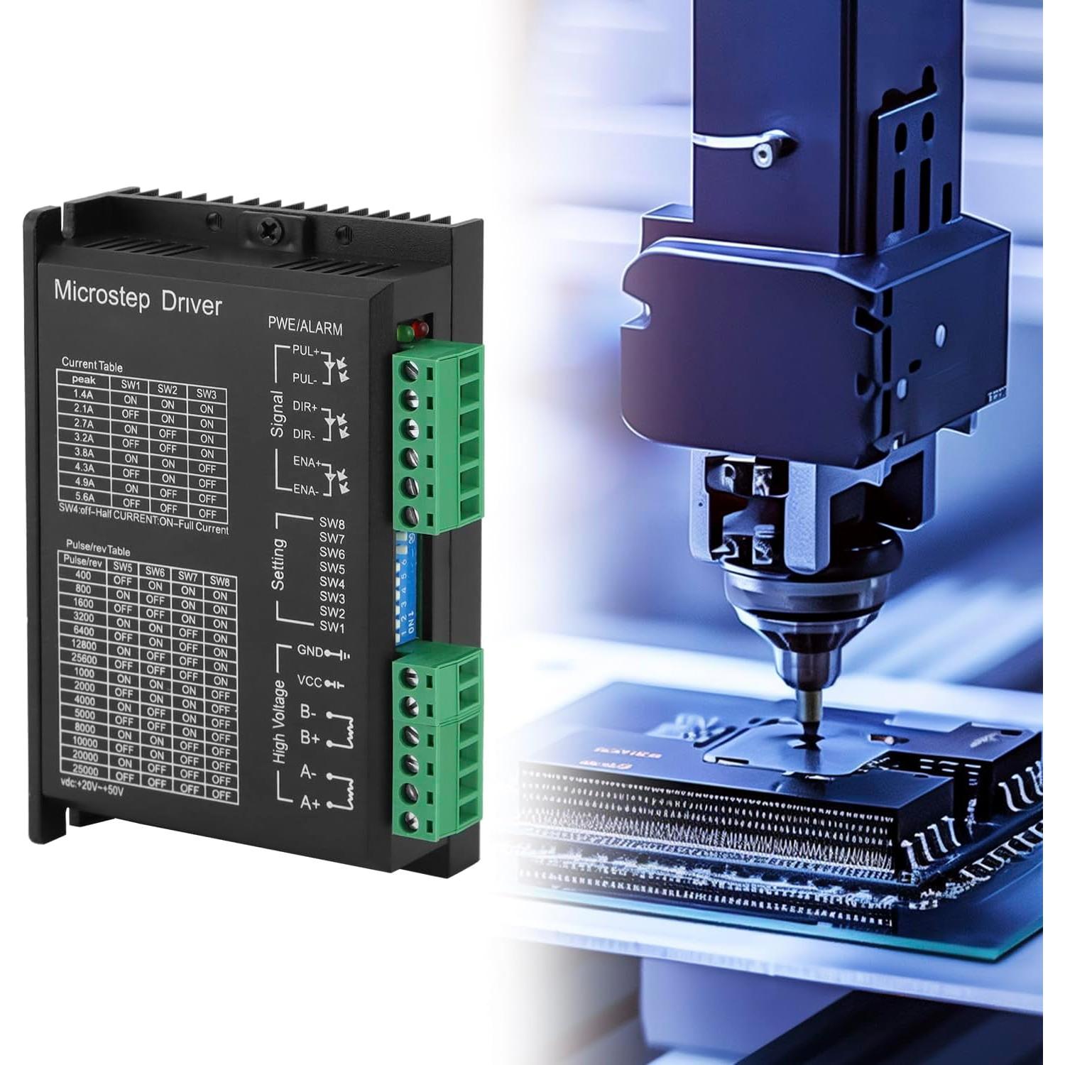 Controlador Digital de Motor Paso a Paso QWORK 20-50V 5.6A