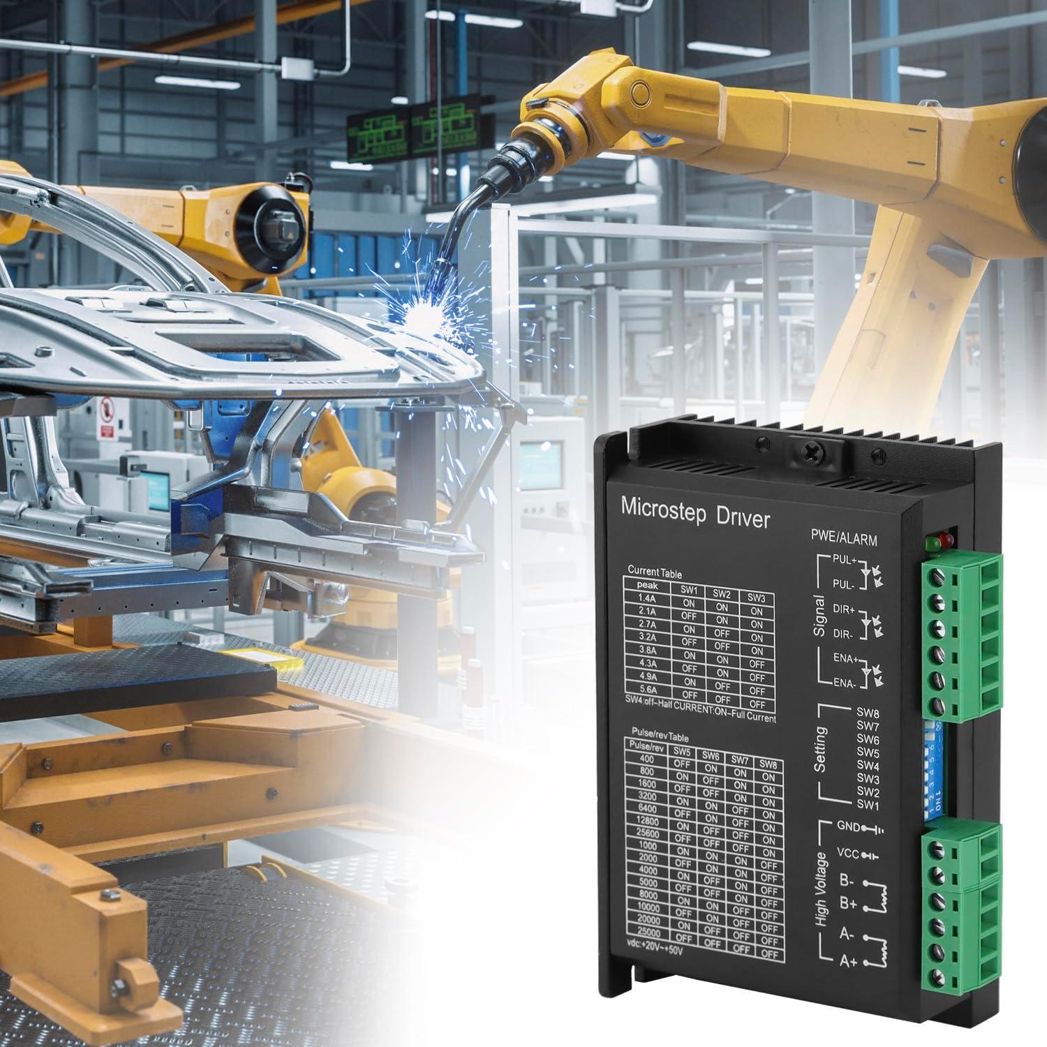 Controlador Digital de Motor Paso a Paso QWORK 20-50V 5.6A