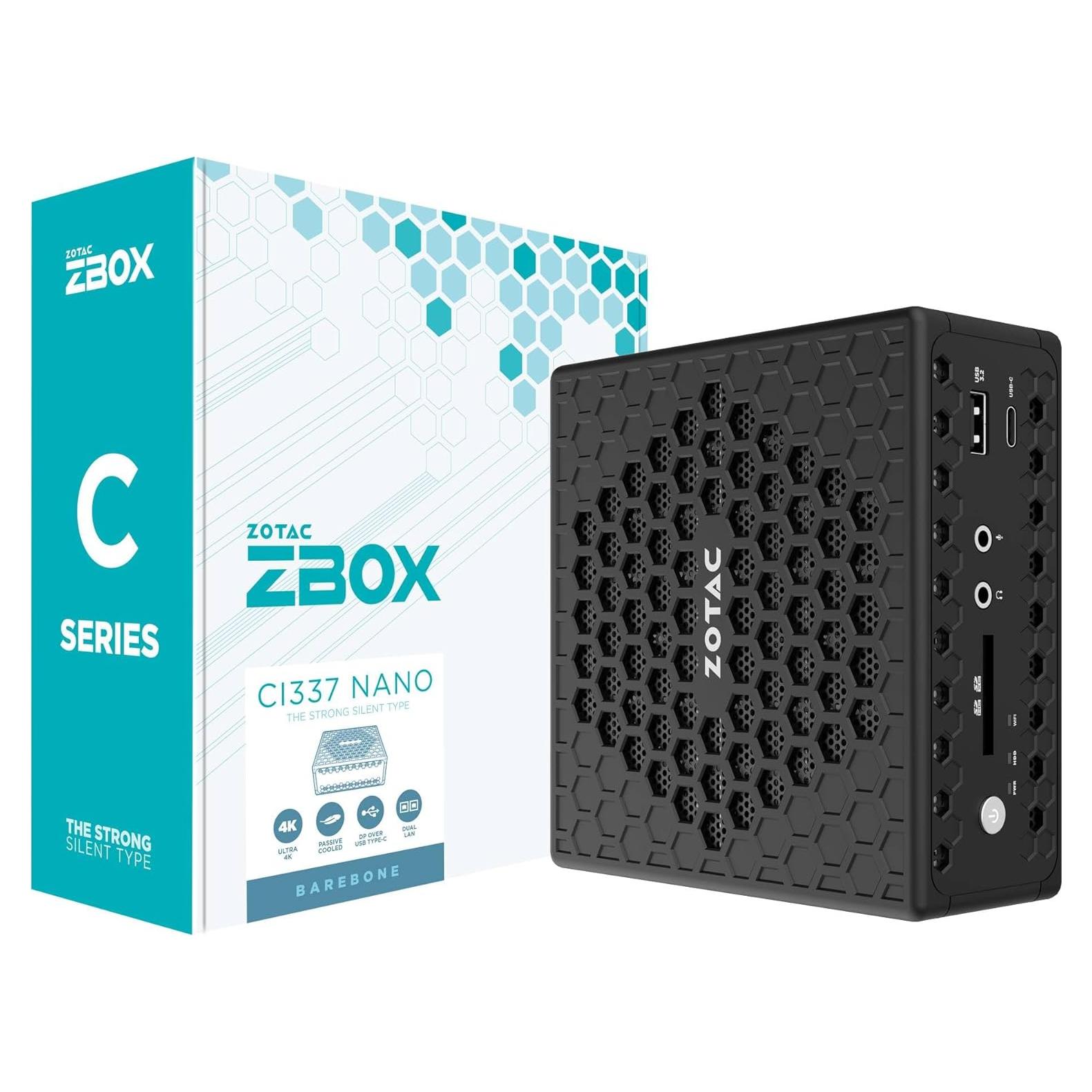 Mini PC ZOTAC ZBOX CI337 NANO, Intel N100, 4K, WiFi 6