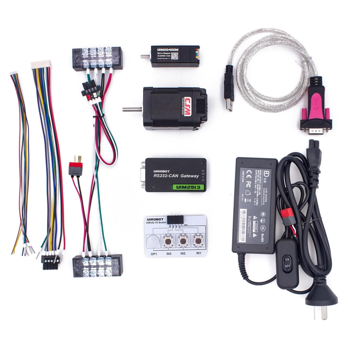 Kit de Evaluación Motor Paso a Paso UIROBOT NEMA 8 y 17