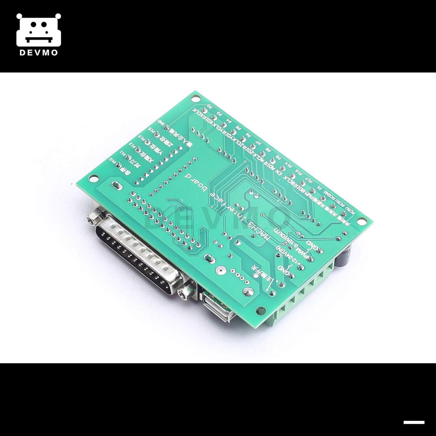 Adaptador CNC 5 Ejes DEVMO USB para Mach3 y DB25