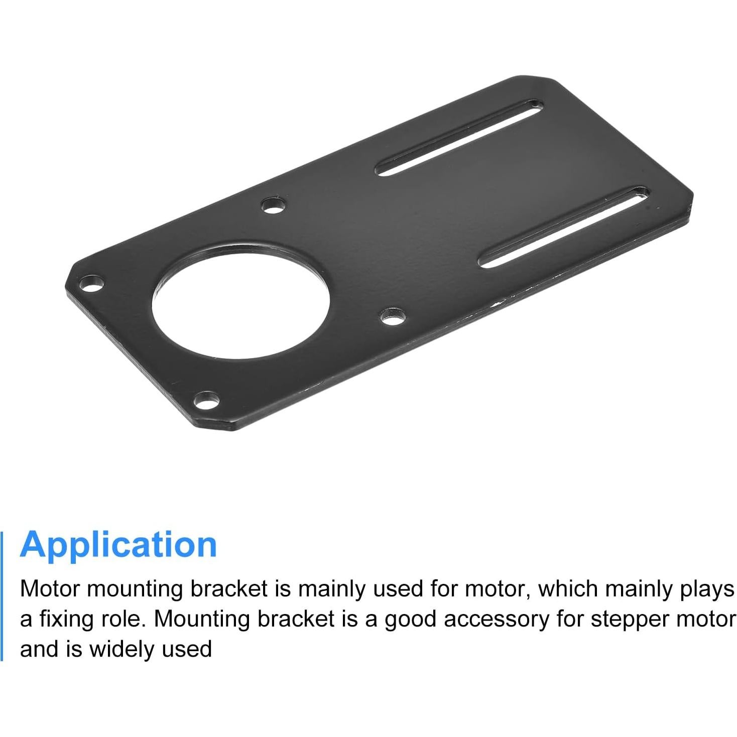 Soporte de Motor MECCANIXITY 132x65mm para NEMA 23 Negro