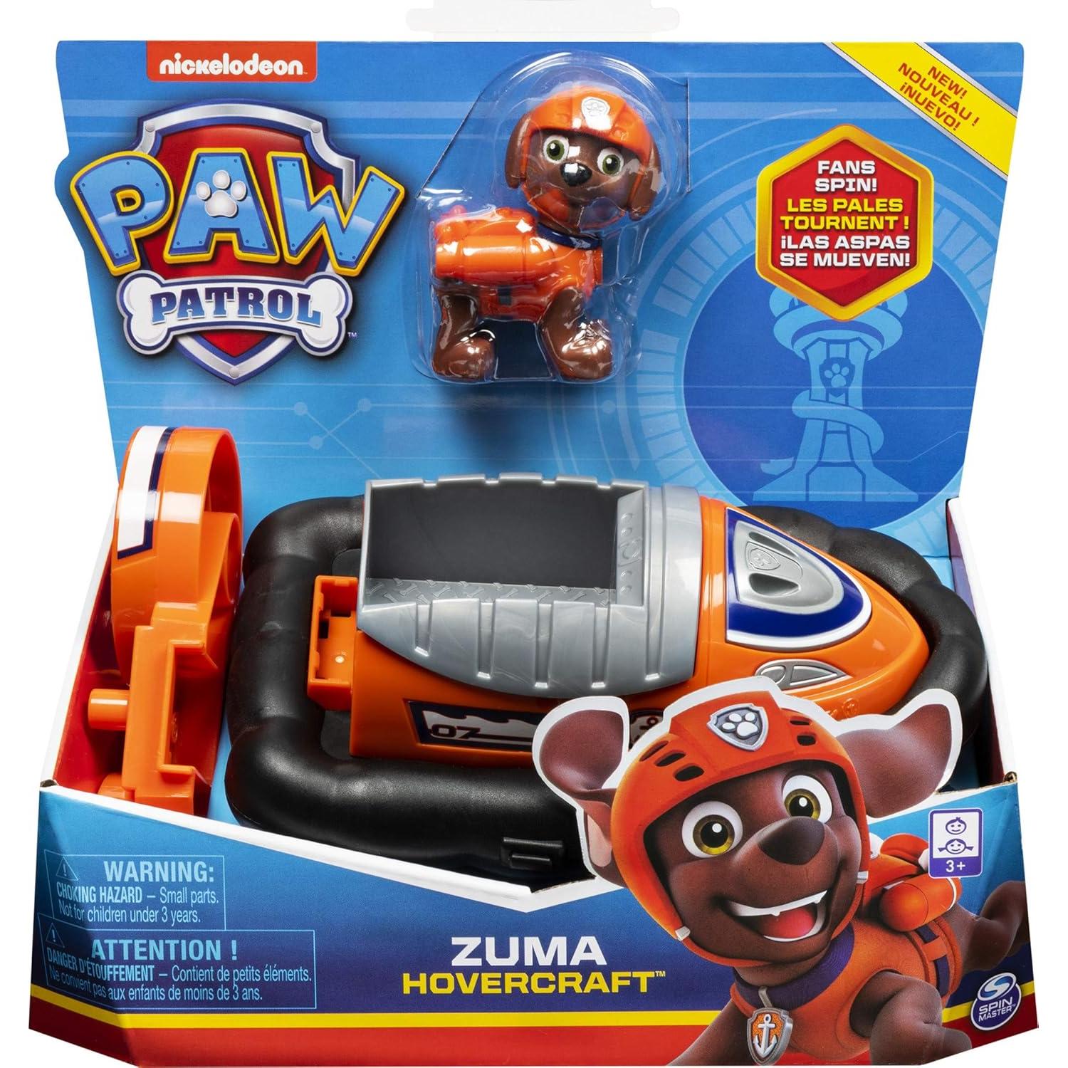 Vehículo Hovercraft Zuma PAW Patrol con Figura 20.6x9.5 cm