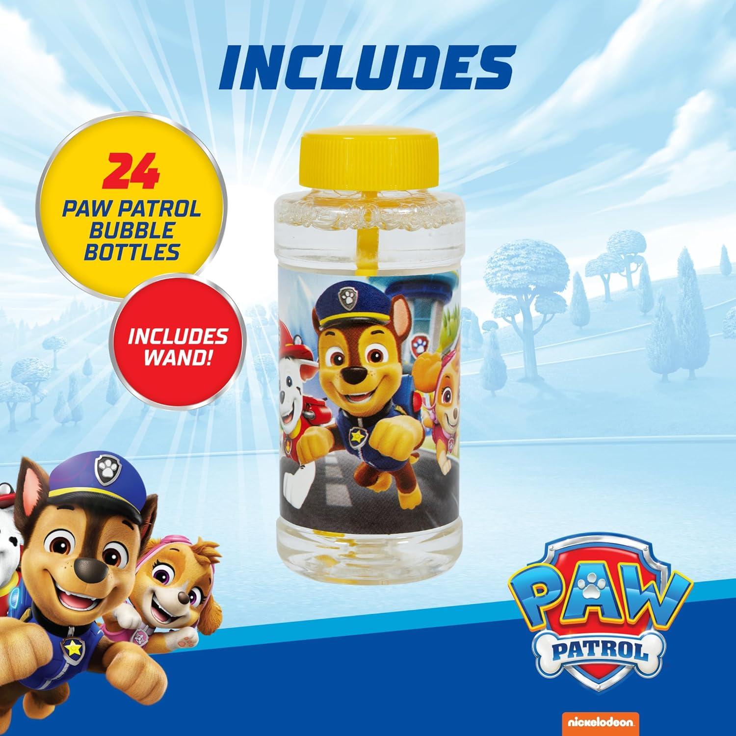 Juguete de Fiesta Burbujas Paw Patrol 24 Botellas 120 ml