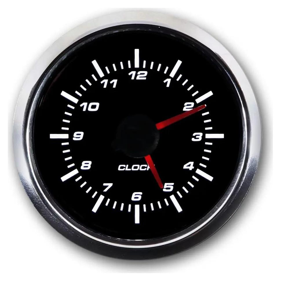 Medidor Eléctrico de Reloj 52mm Motor Meter Racing MGS 0-12h