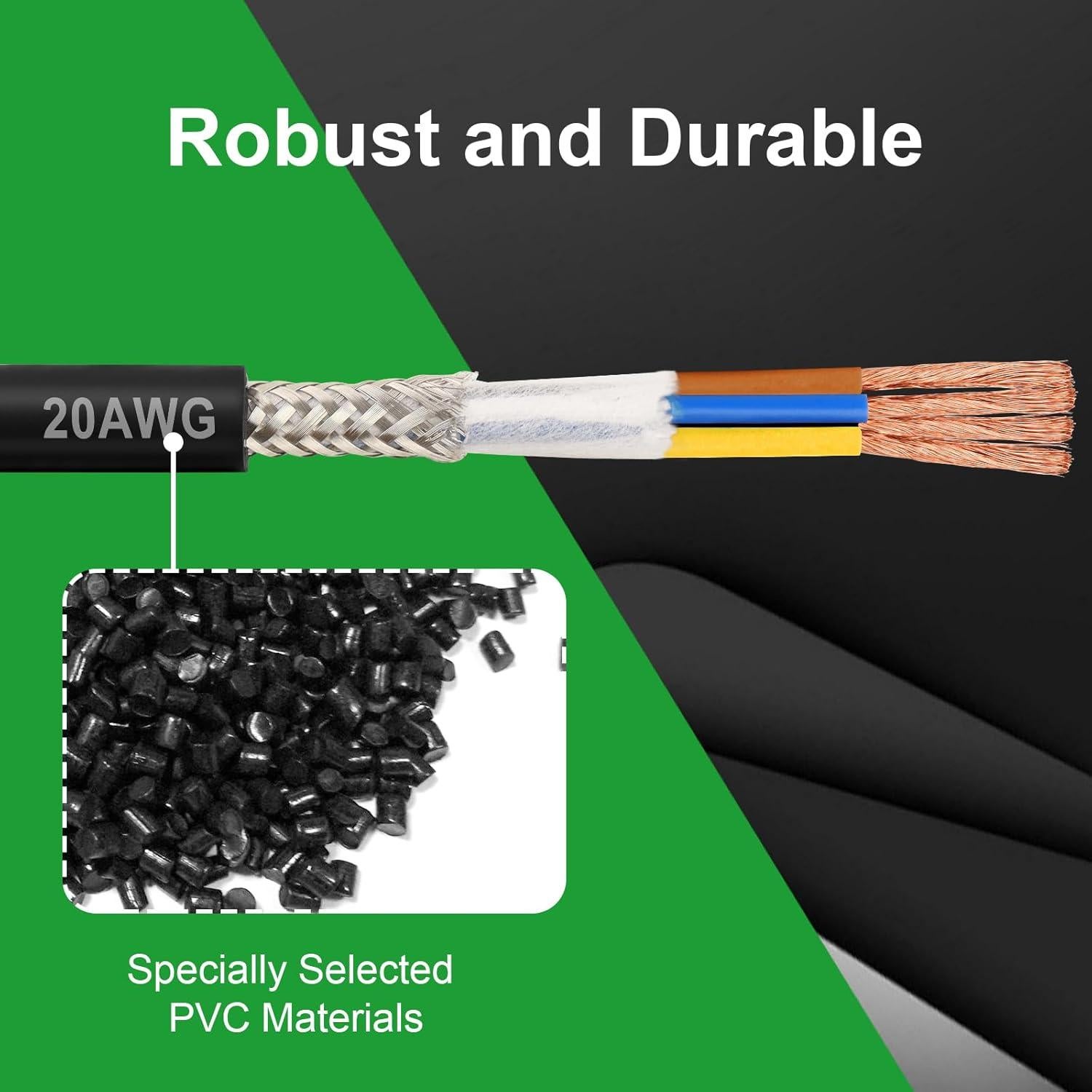 Cable Blindado 4 Conductores 20 AWG MOOKEERF 30.48m Cobre Puro