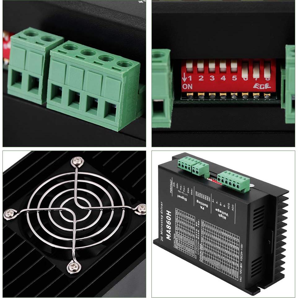 Controlador de Motor Paso a Paso Nema 34 18-80V AC 24-110V DC 7.2A