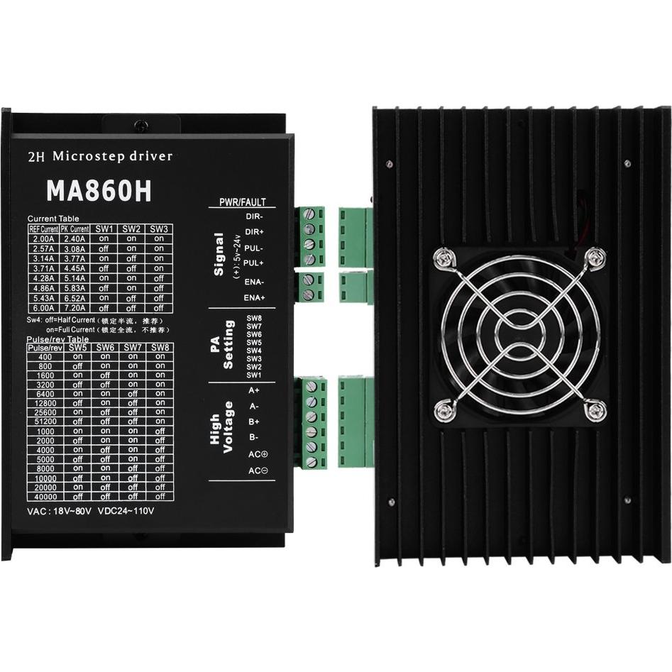 Controlador de Motor Paso a Paso Nema 34 18-80V AC 24-110V DC 7.2A