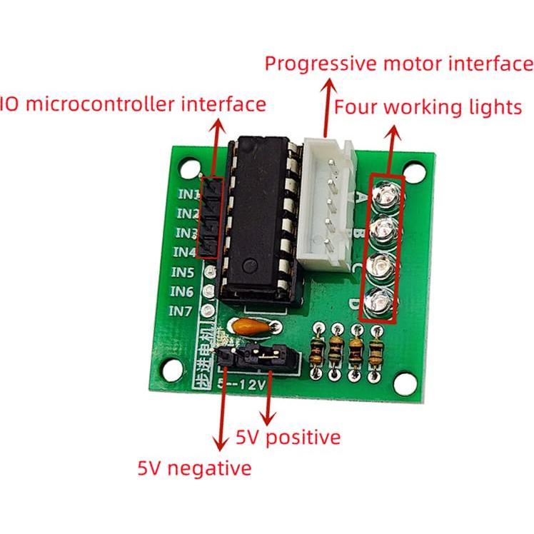 6 Sets Módulo Controlador Motor Paso a Paso ULN2003 + 28BYJ-48