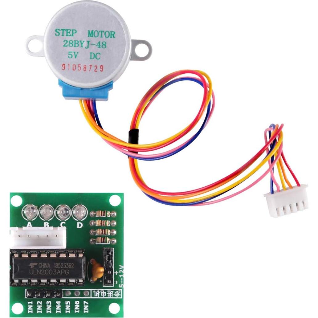 6 Motores Paso a Paso 28BYJ-48 + Controladora ULN2003 5V